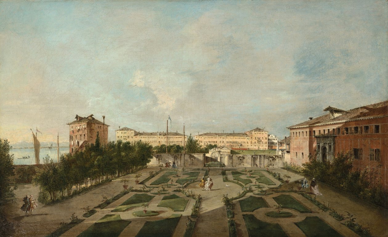Hagen til Palazzo Contarini dal Zaffo av Francesco Guardi