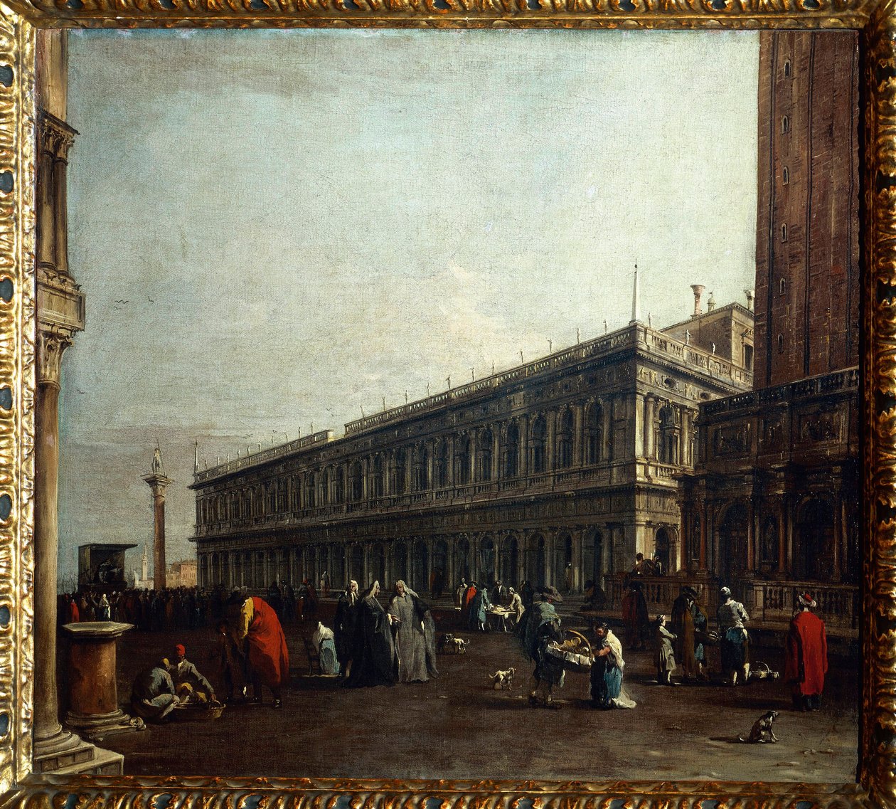 Utsikt over Piazzetta av Francesco Guardi