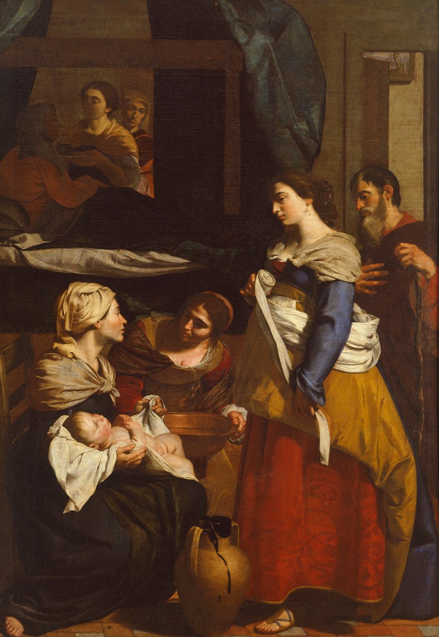 Jomfruens fødsel, av Francesco Guarino (1611-1654) av Francesco Guarino