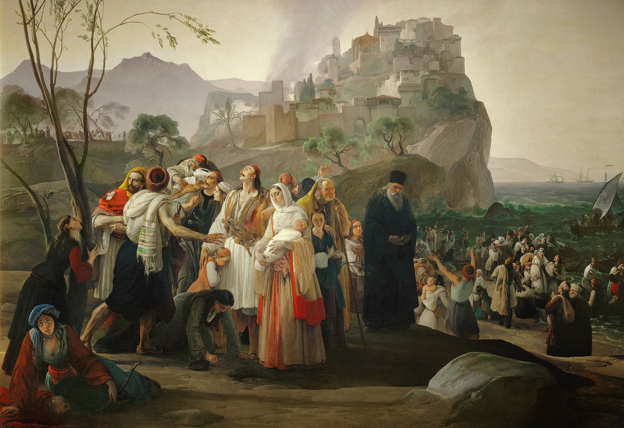 Flyktninger fra Parga av Francesco Hayez