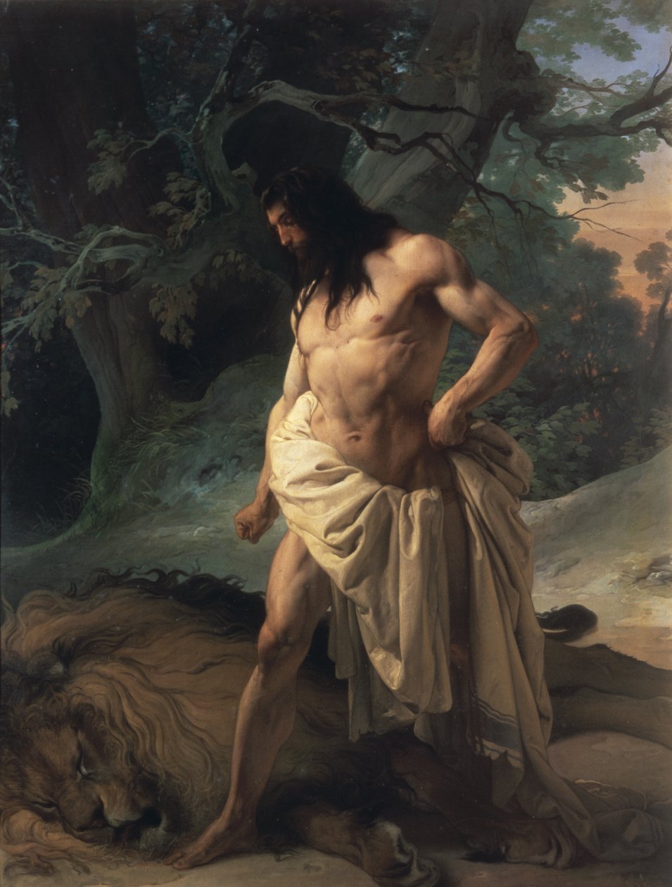 Samson dreper løven av Francesco Hayez