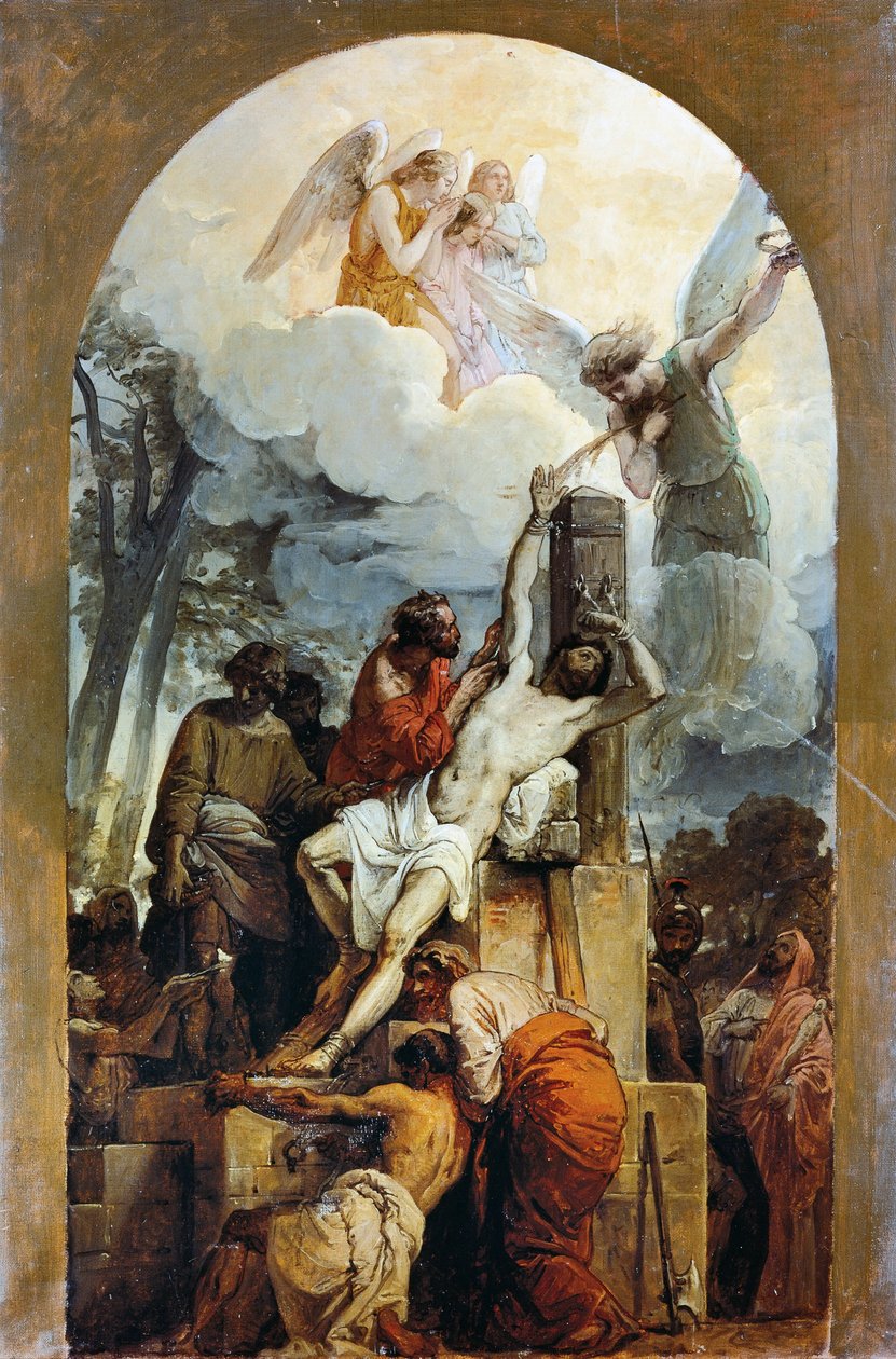 St Bartholomews martyrium av Francesco Hayez