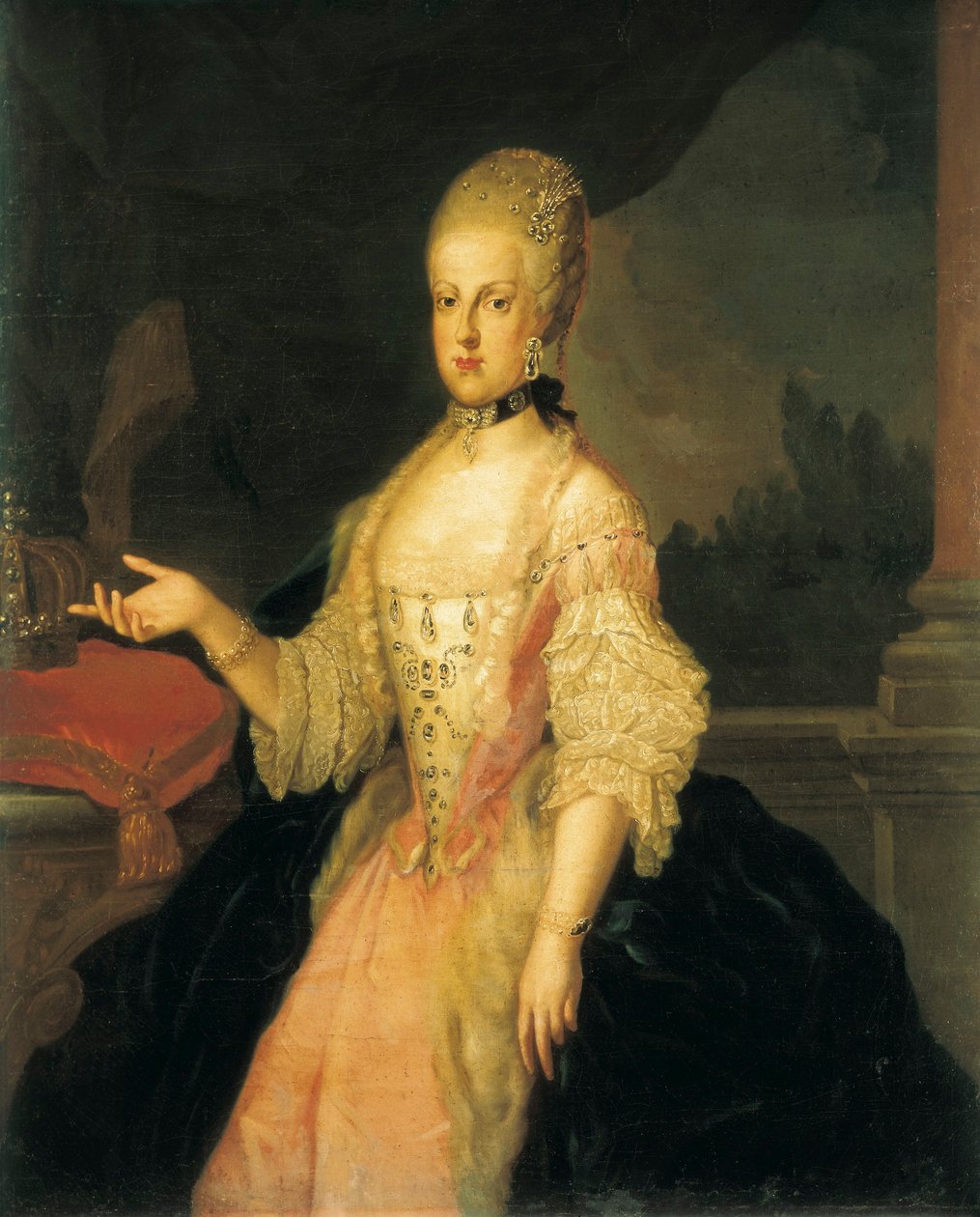 Portrett av Marie Caroline fra Østerrike av Francesco Liani