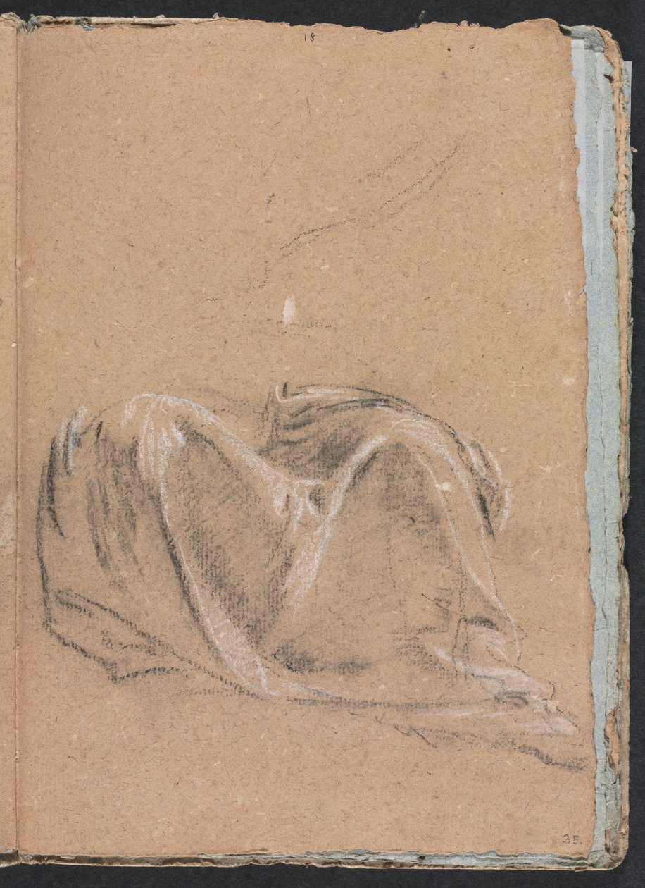 Verona Sketchbook: Drapery study (page 35)   1304227   no       norwegian Successfully Translated  Original: Crumus [sic] of Comfort ... with thankful remembrances of Gods wonderfull deliverances of this land Translat: Crumus [sic] of Comfort ... with than av Francesco Lorenzi