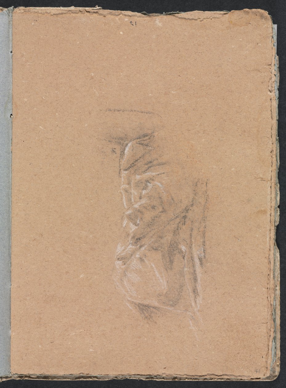 Verona Sketchbook: Draperistudie (side 41) av Francesco Lorenzi