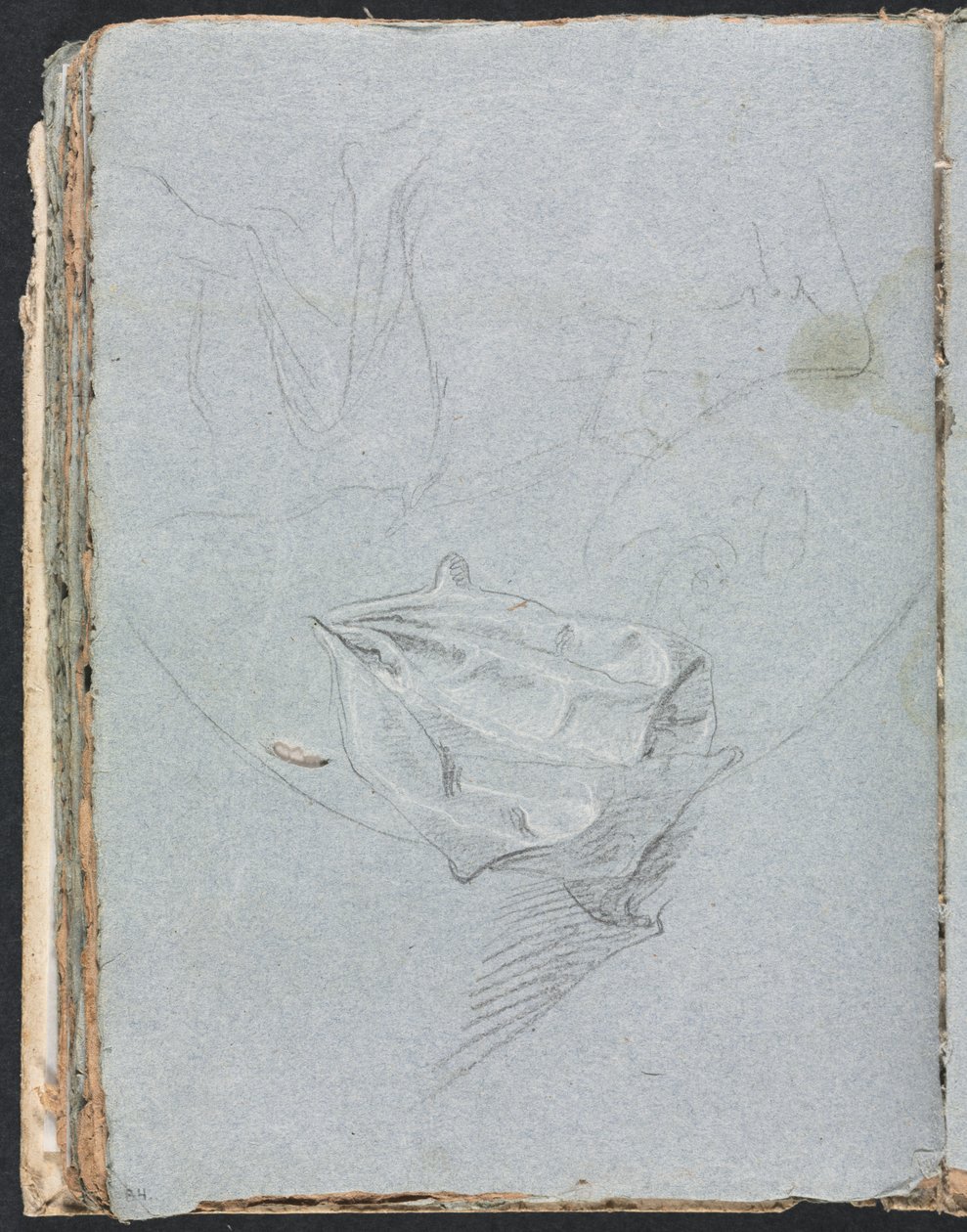 Verona Sketchbook: Draperistudie (side 84) av Francesco Lorenzi