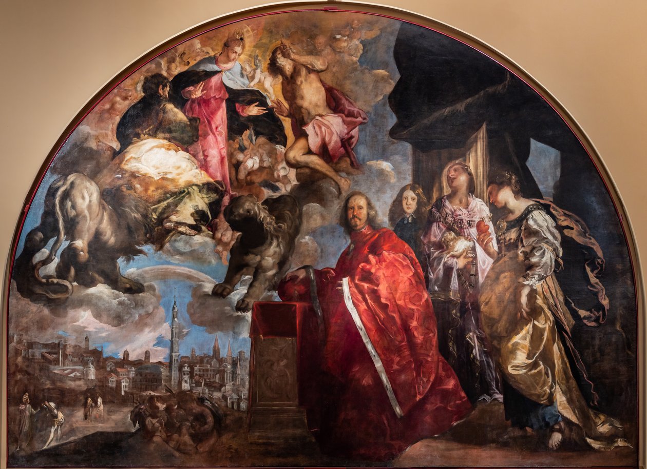 Glorifisering av Podestà Girolamo Priuli av Francesco Maffei