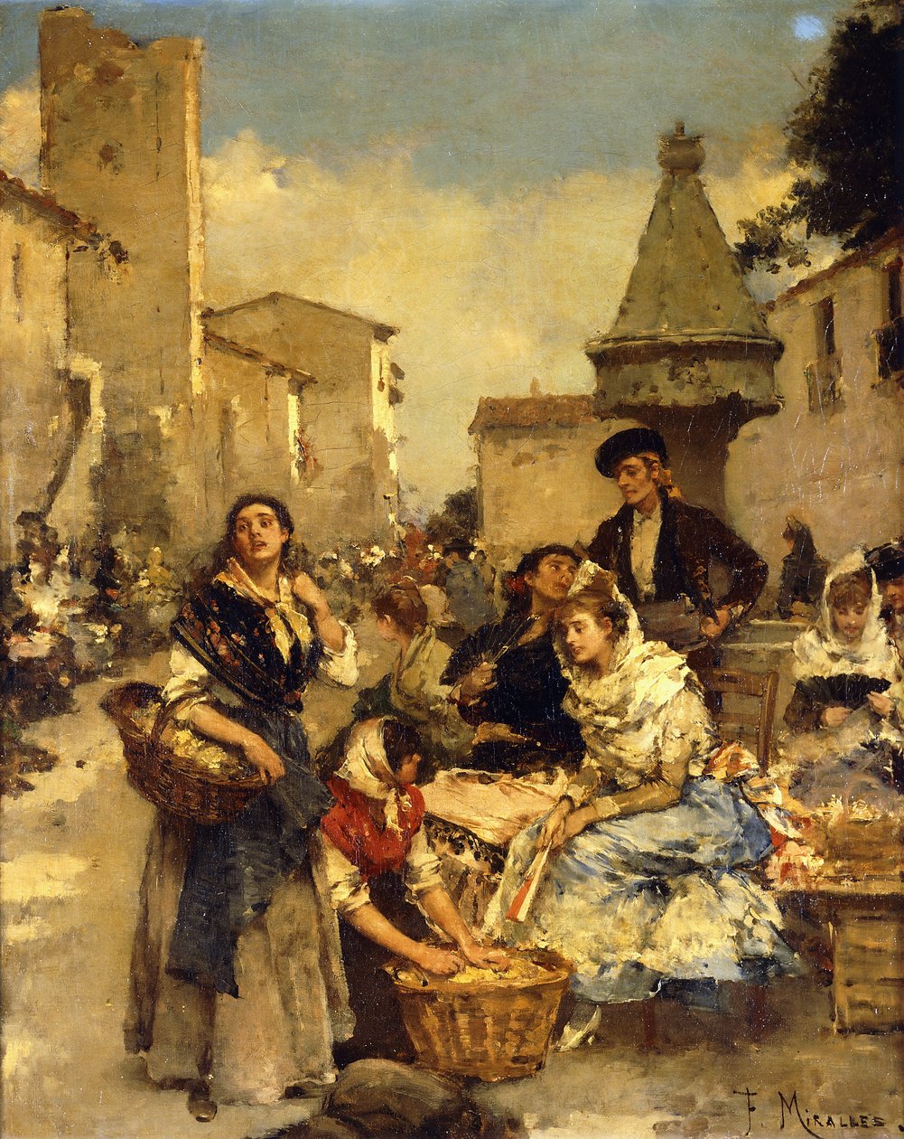 På markedet, av Francesco Miralles Galaup