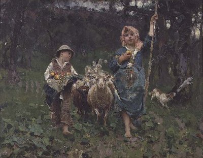 Små gjetere av Francesco Paolo Michetti