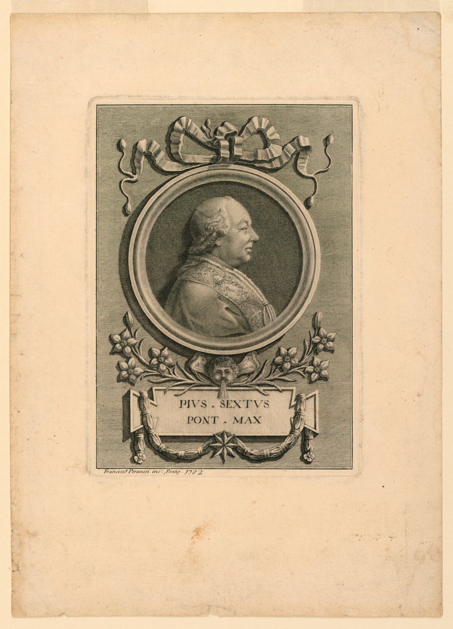 Pave Pius VI (1775–1799) av Francesco Piranesi