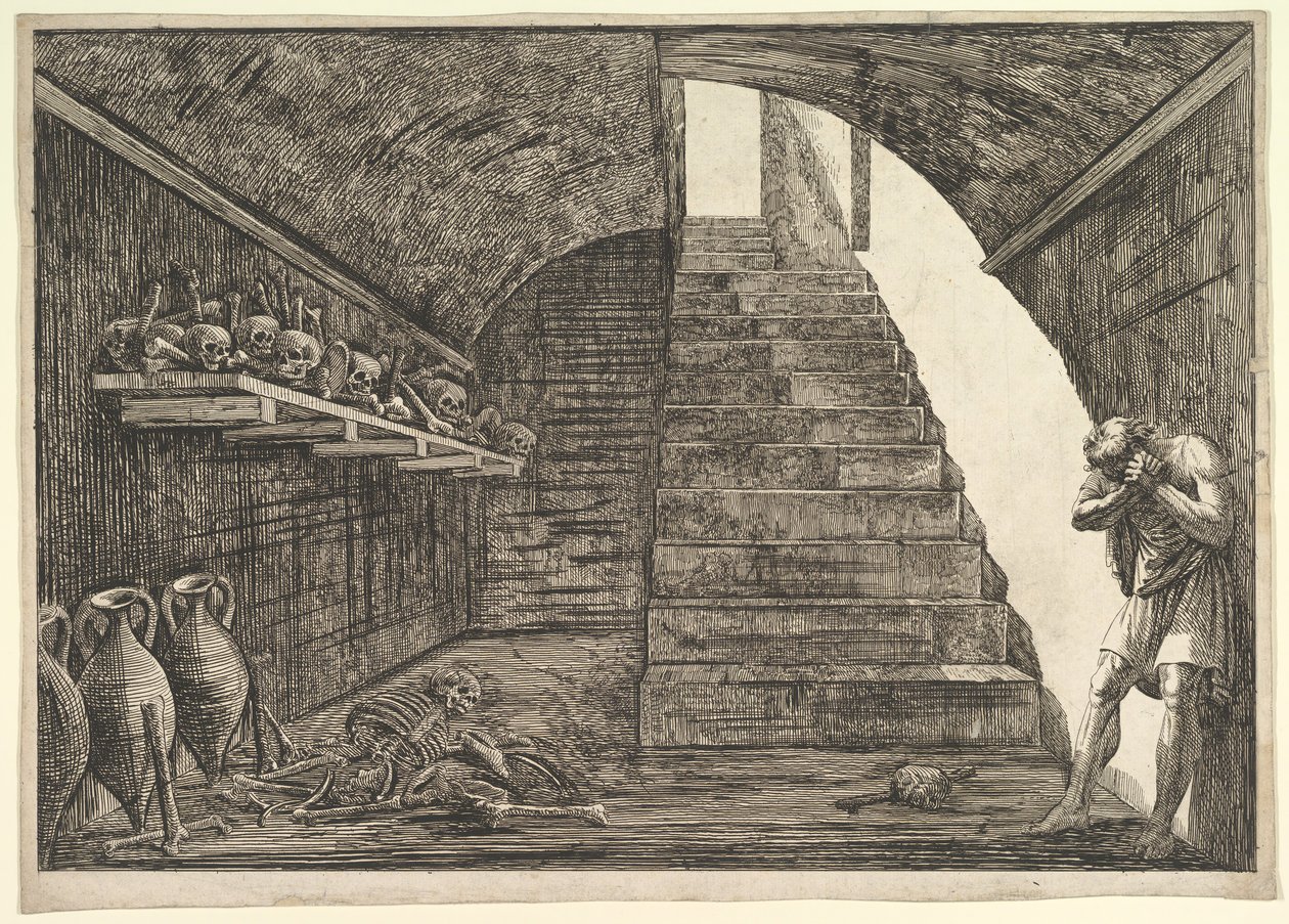Fengselsscene.n.d. av Francesco Piranesi