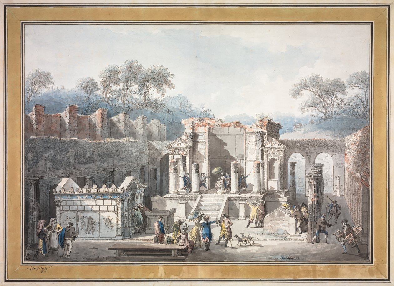 Isis-tempelet i Pompeii av Francesco Piranesi