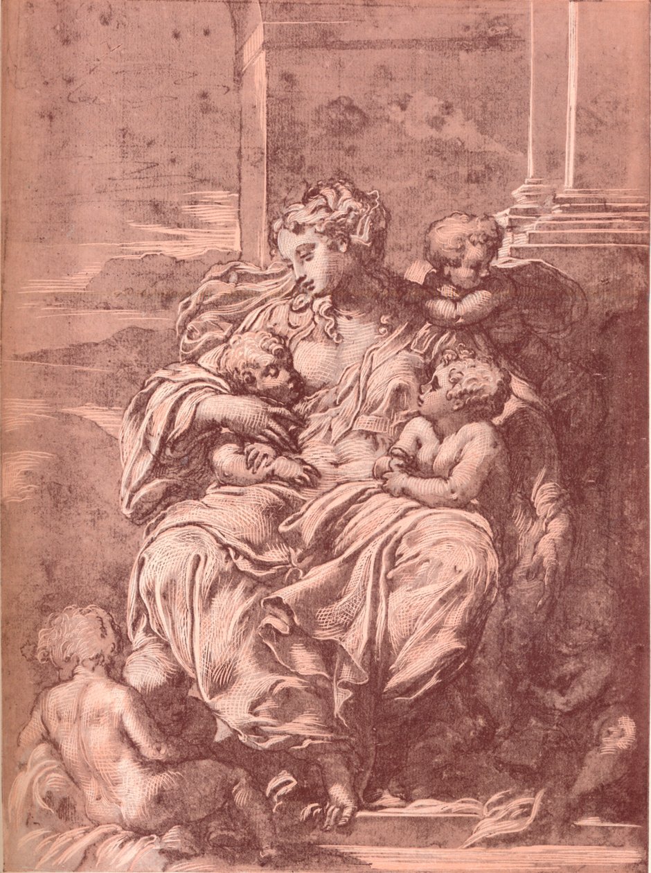 Veldedighet, 1500-tallet, 1903 av Francesco Primaticcio