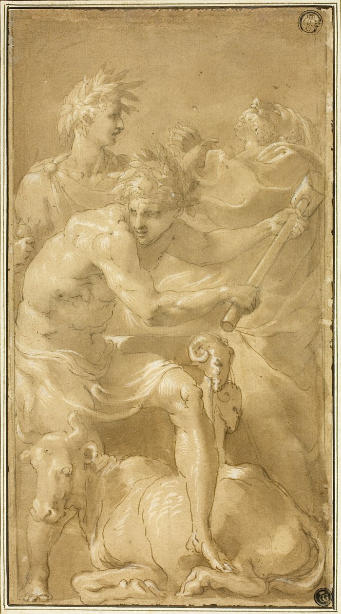 Offer av en okse av Francesco Primaticcio