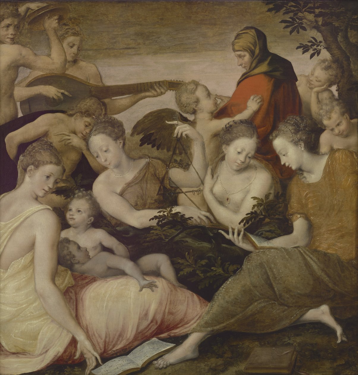 Musikkens kunst, ca. 1565 av Francesco Primaticcio