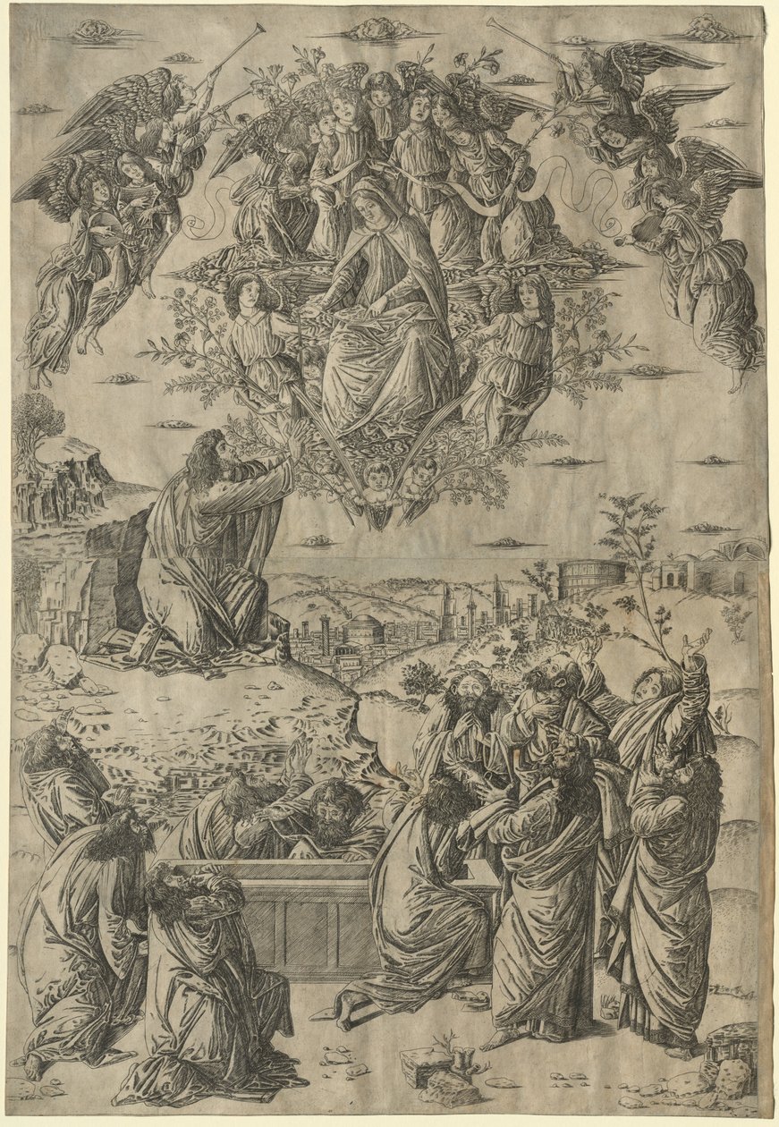 The Assumption of the Virgin, ca. 1495. av Francesco Rosselli