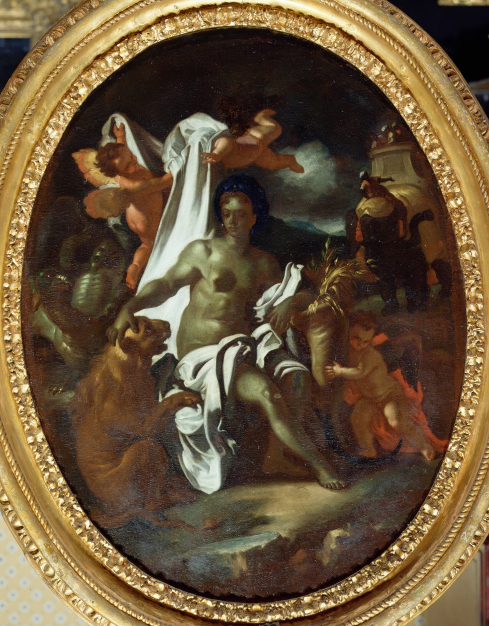 Allegory of Africa (olje på lerret) av Francesco Solimena