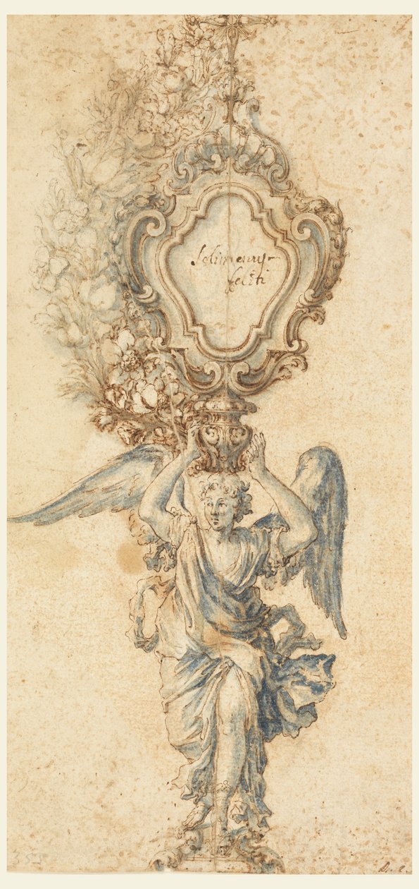 Design for et relikvieskrin av Francesco Solimena