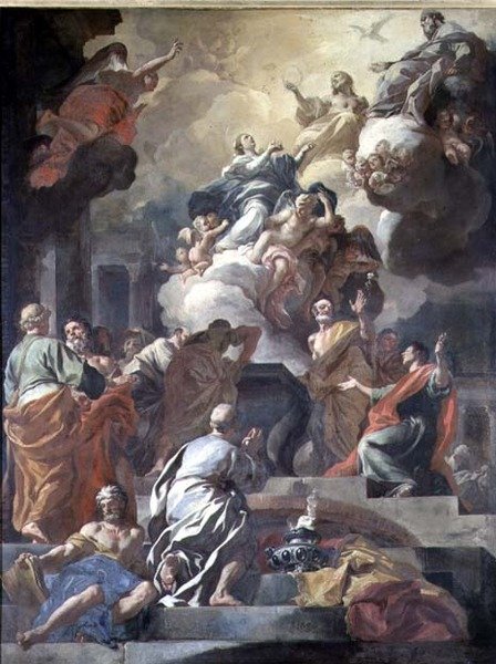 Jomfruens antagelse av Francesco Solimena