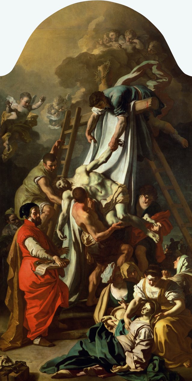 Nedstigningen fra korset, 1729 av Francesco Solimena