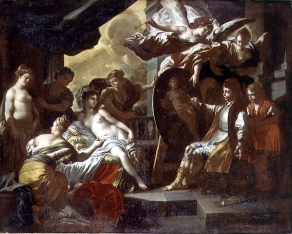 Zeuxis og jomfruene til Croton av Francesco Solimena