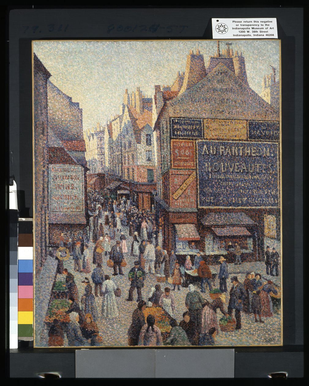 Rue Mouffetard (olje på lerret) av Francesco Vinea