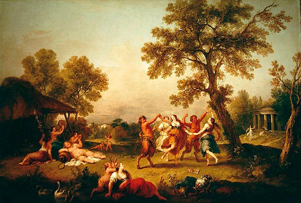Bacchanal, ca. 1740-50 av Francesco Zuccarelli