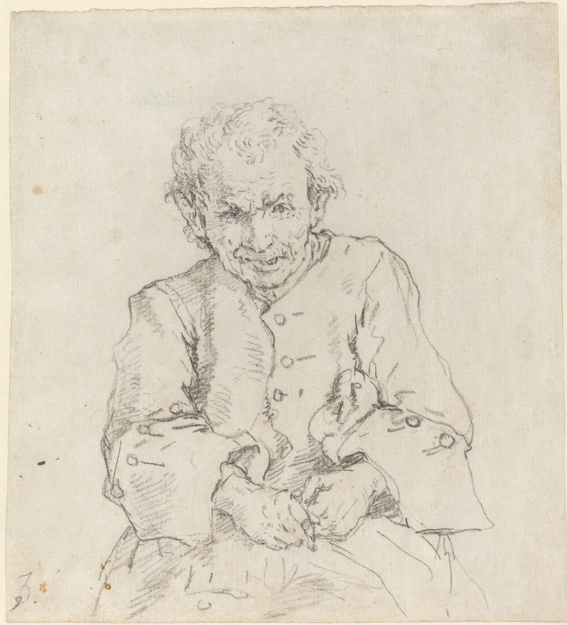 Sittende bonde av Francesco Zuccarelli