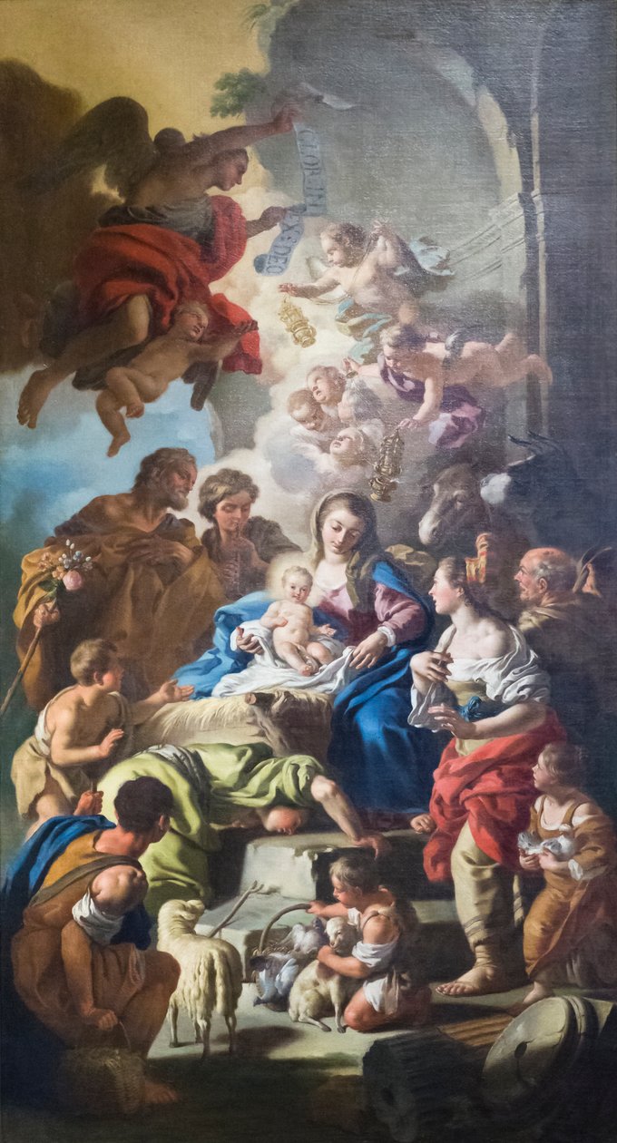 Tilbedelse av gjeterne av Francesco de Mura