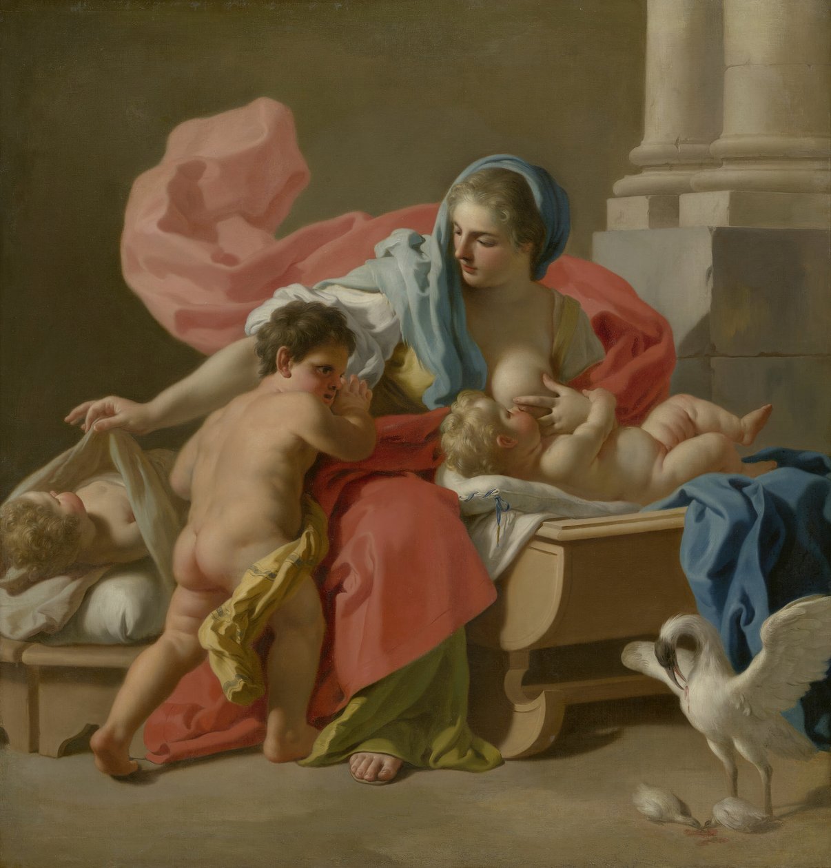 Veldedighet, 174344. av Francesco de Mura