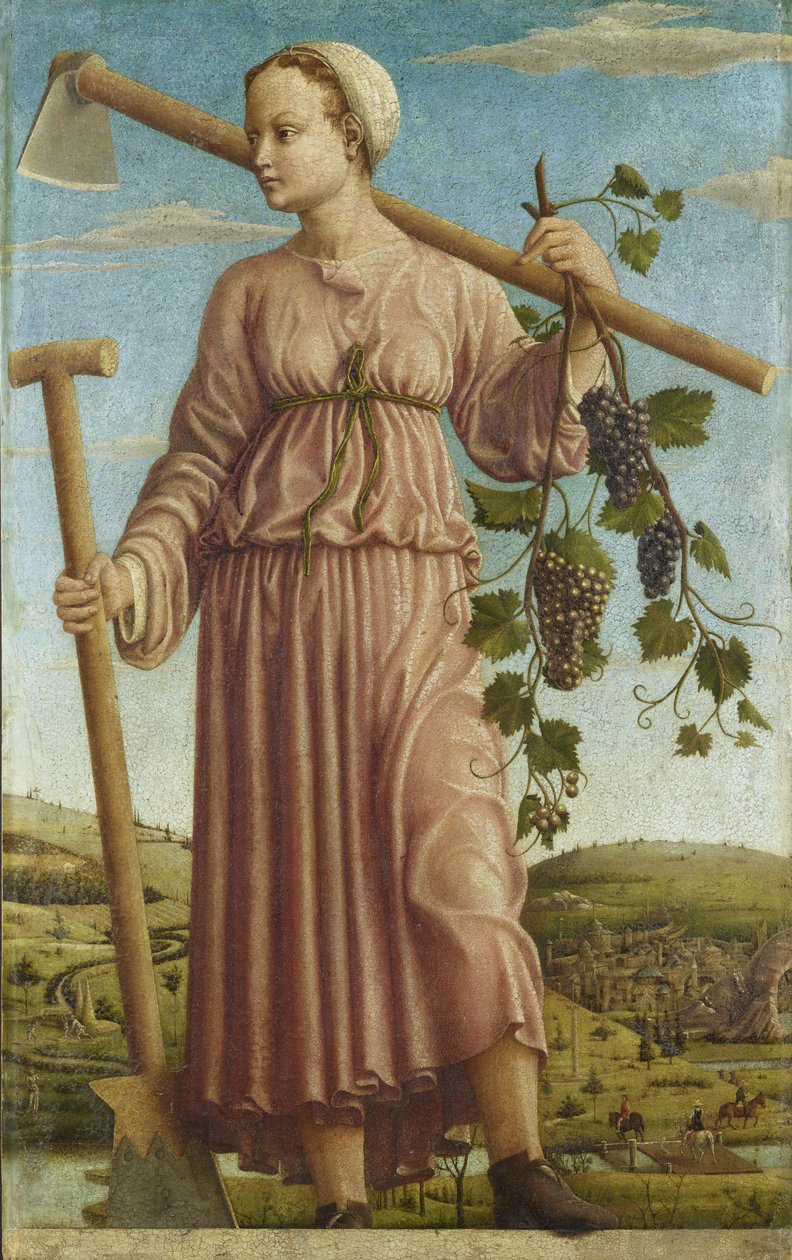 The Muse Polyhymnia, ca 1459. av Francesco del Cossa