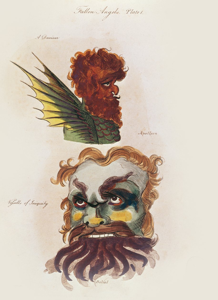 Fallen Angels, gravert av R. Griffith av Francis Barrett