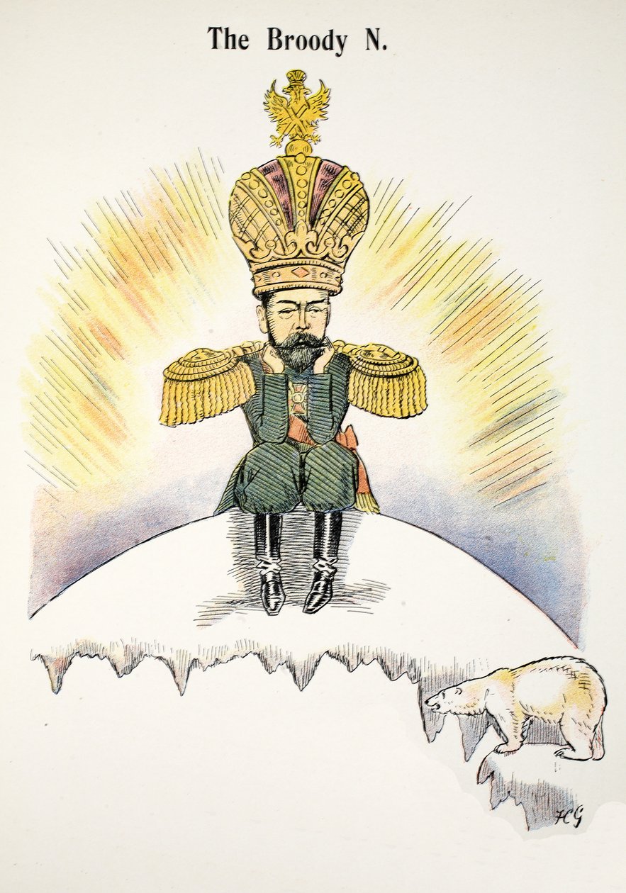 The Broody N, illustrasjon fra The Struwwelpeter Alphabet, vers av Harold Begbie (1871–1929) av Francis Carruthers Gould