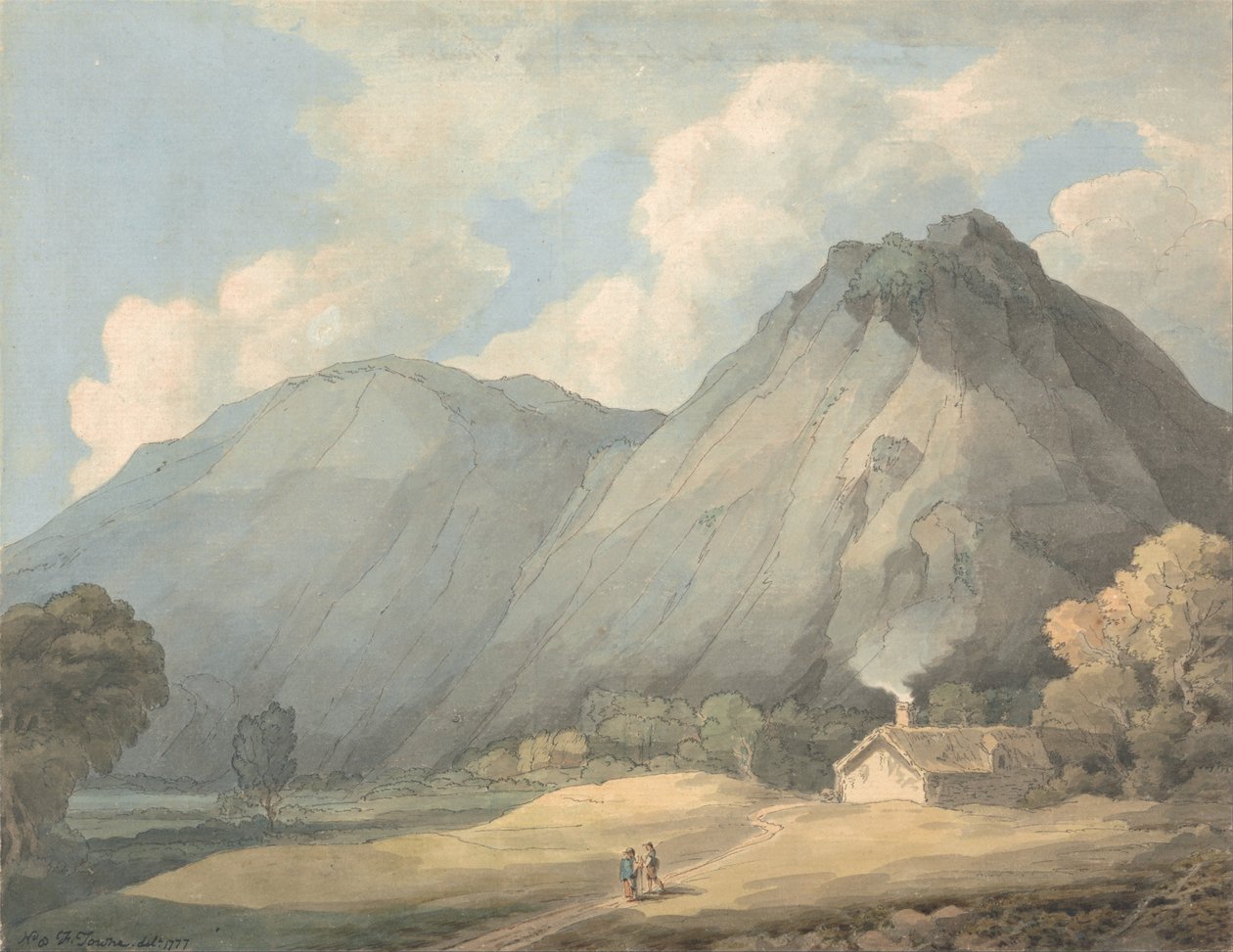 Nær Aberddeola, Nord -Wales av Francis Towne
