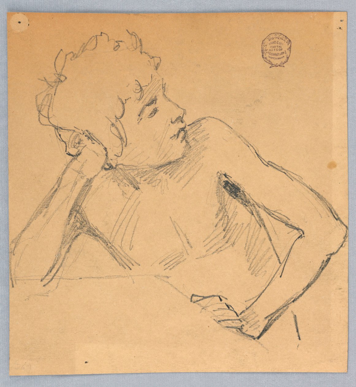 Figurstudie av Francis Augustus Lathrop