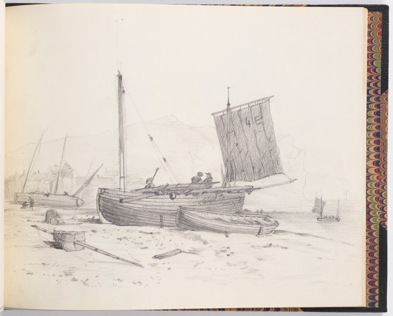 Fiskebåter av Francis Augustus Lathrop
