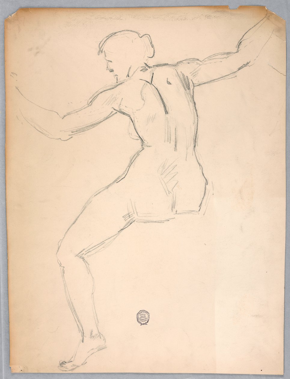 Skisse for "Natt" av Francis Augustus Lathrop