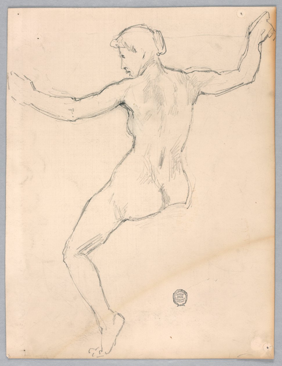 Skisse for "Natt" av Francis Augustus Lathrop