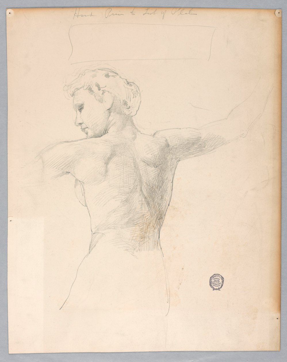 Skisse for "Natt" av Francis Augustus Lathrop