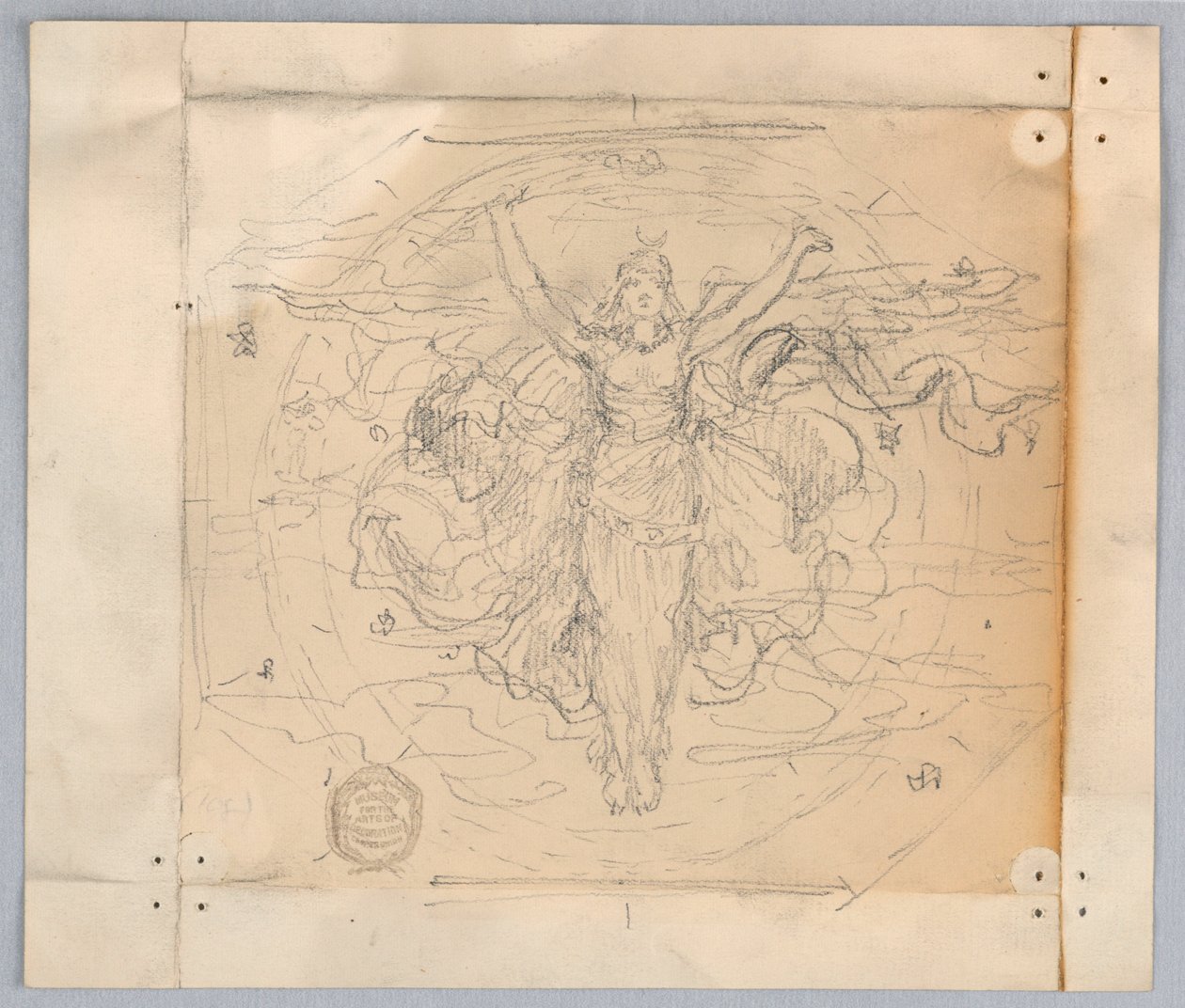 Studie for "Zodiac" av Francis Augustus Lathrop