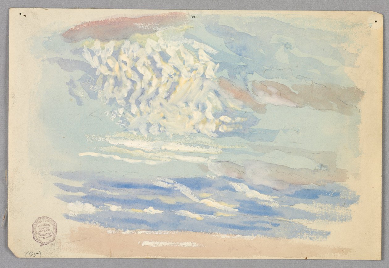 Studie av skyer, Roma, Italia av Francis Augustus Lathrop