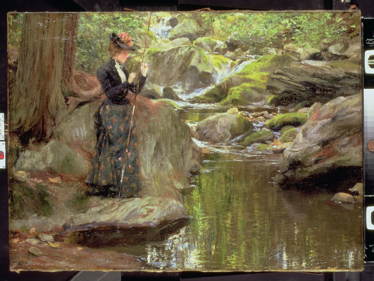 Baiting the Line (olje på lerret) av Francis Coates Jones