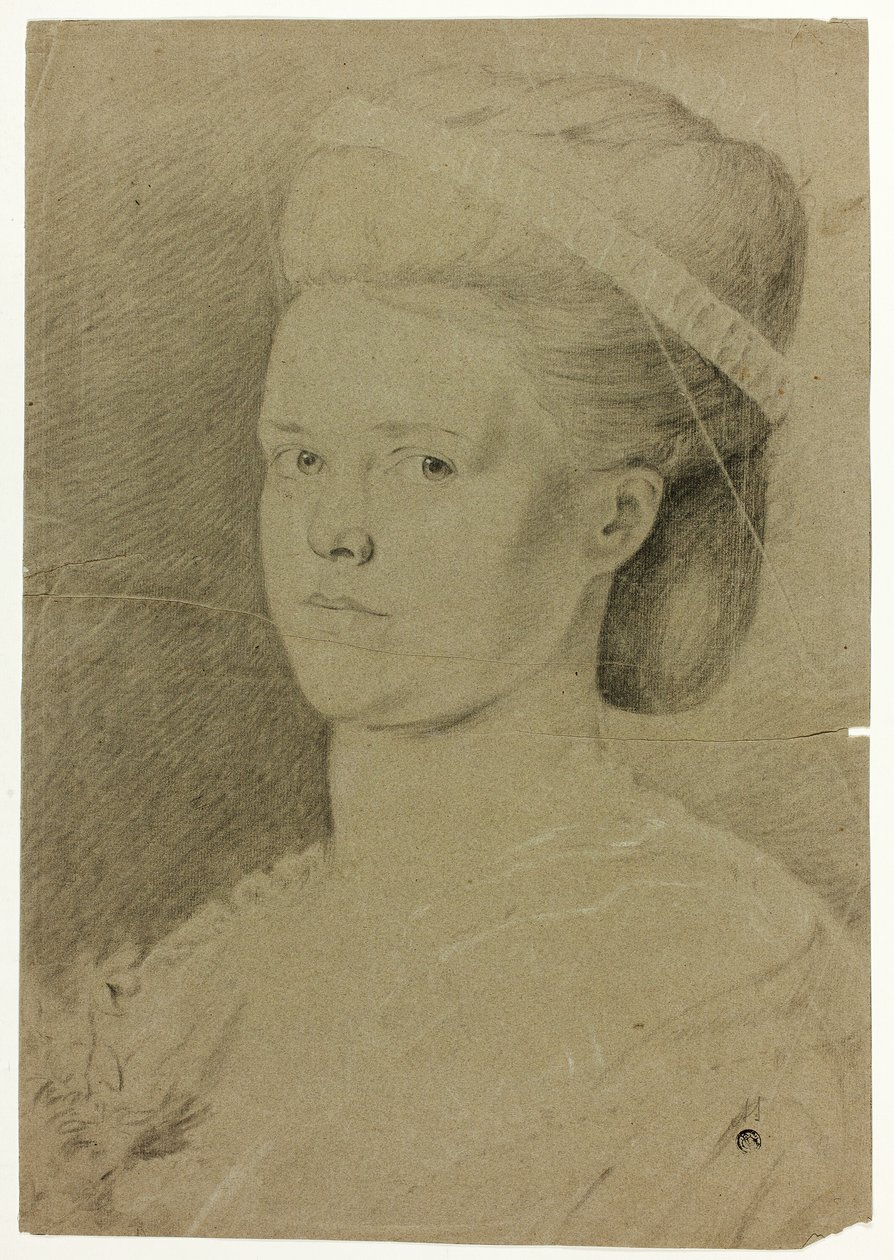 Portrettbyste av ung kvinne av Francis Cotes