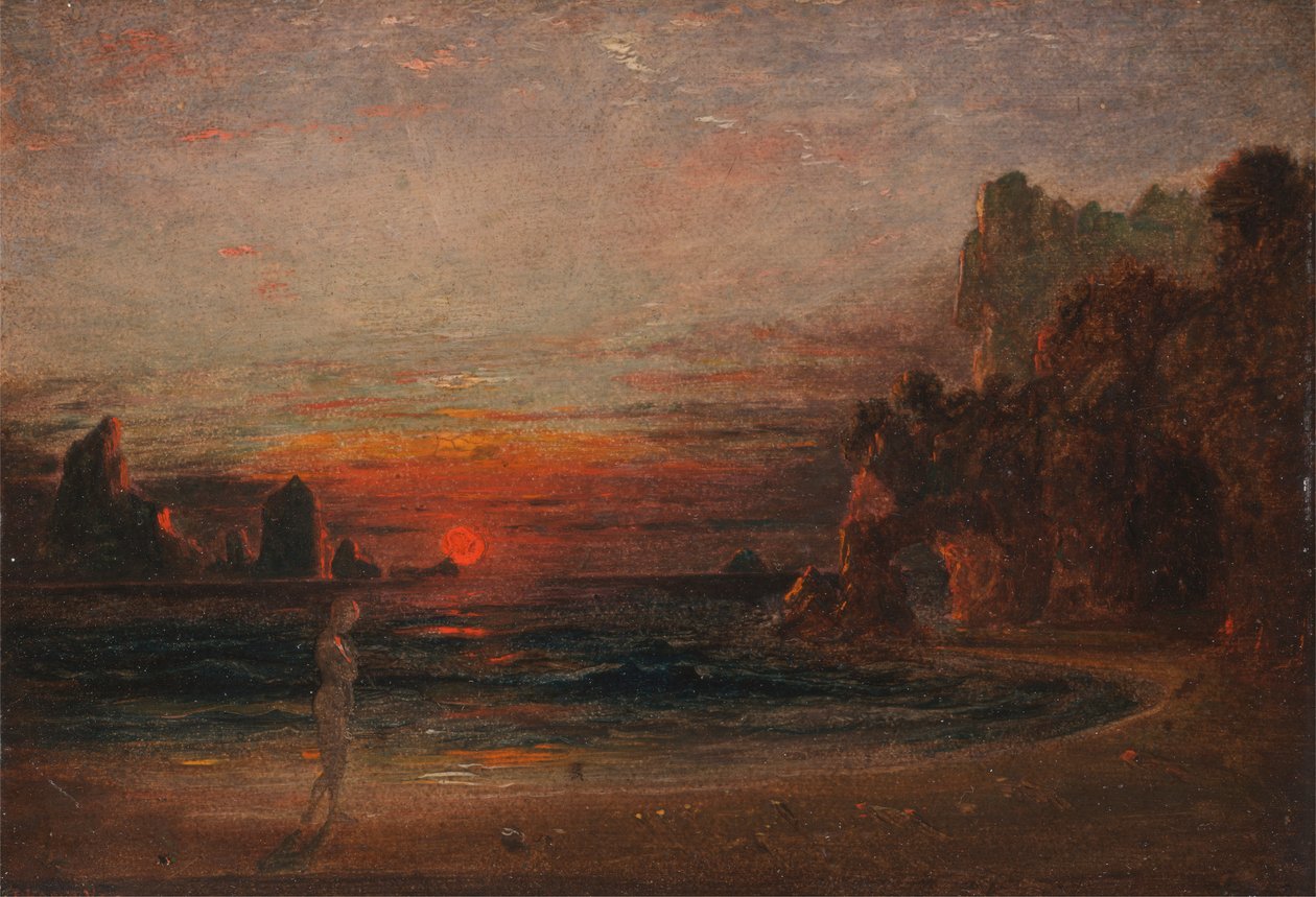 Studie for 'Calypso's Grotto' av Francis Danby
