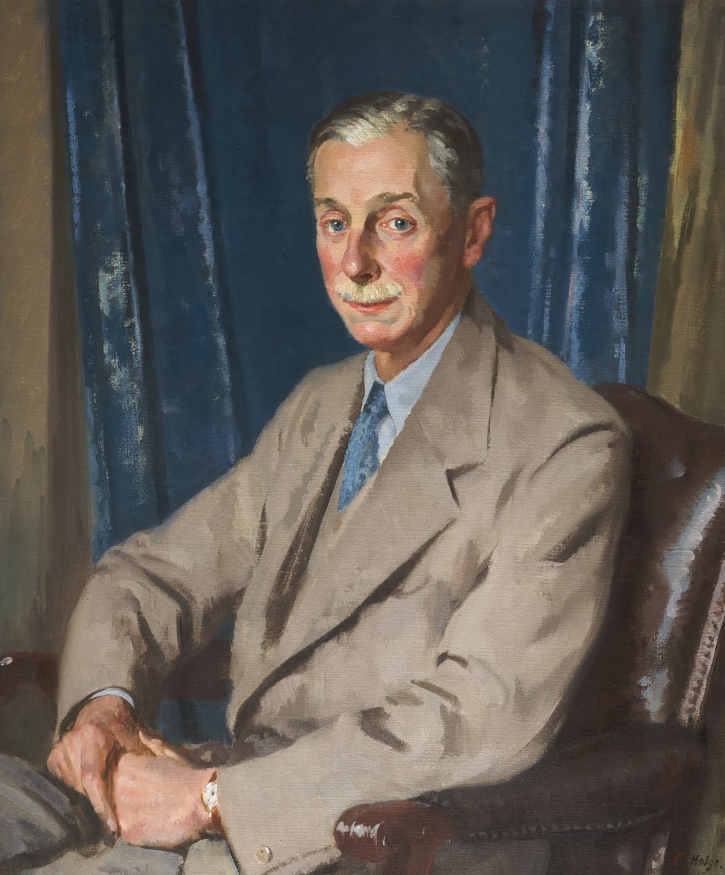 Cuthbert Leicester Warren (olje på lerret) av Francis Edwin Hodge