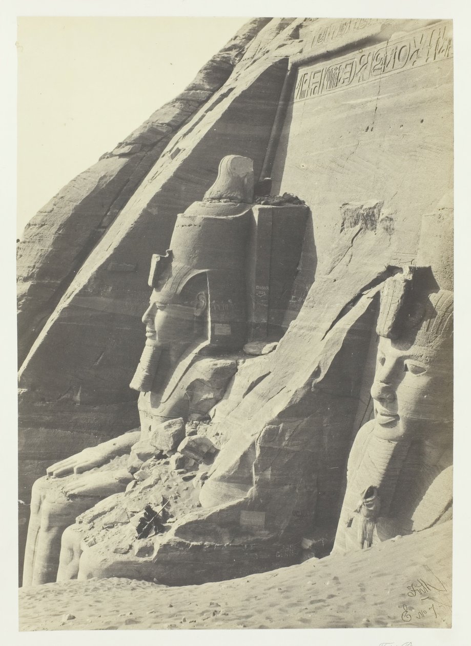 Abou Simbel, Nubia, 1857. av Francis Frith
