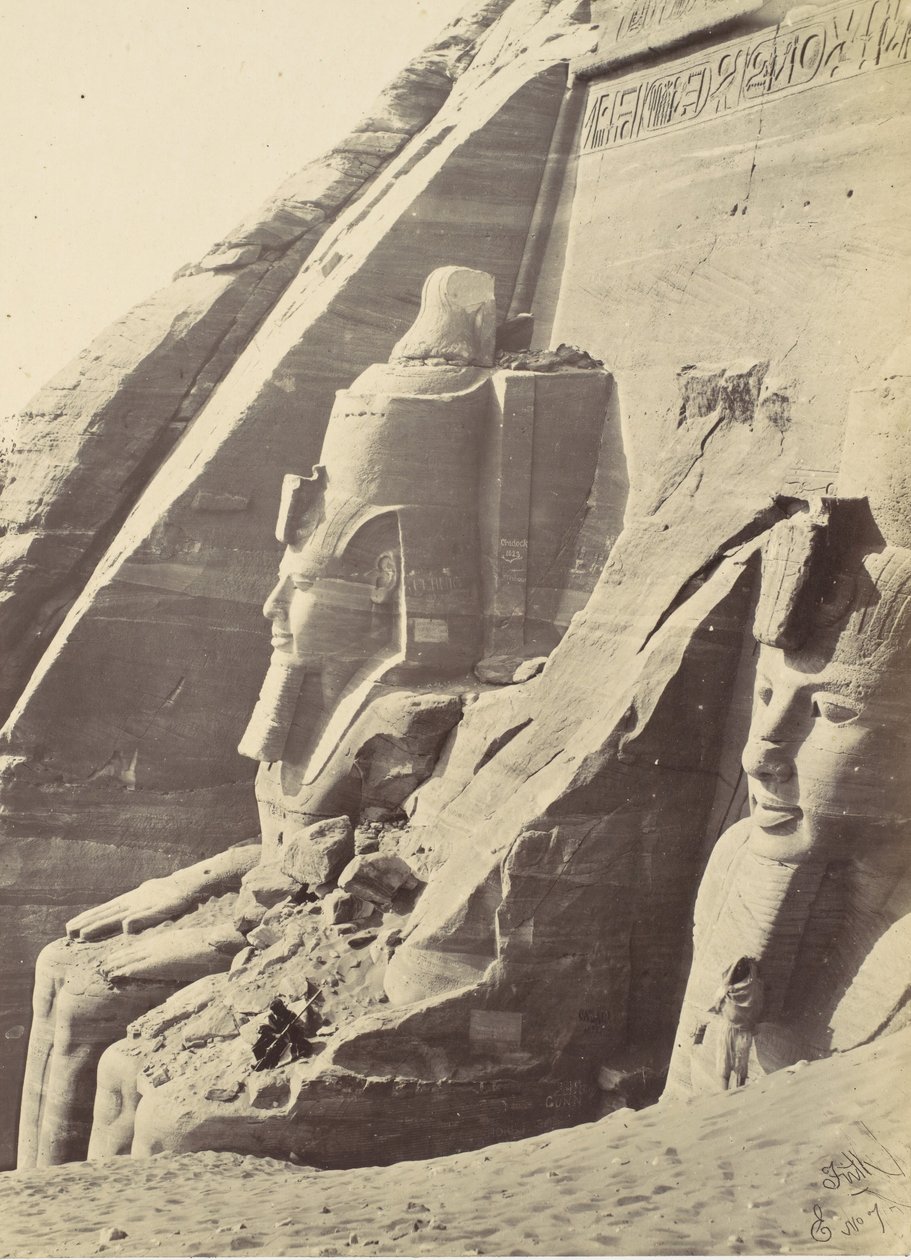 Abu Simbel, Nubia, 1857. av Francis Frith