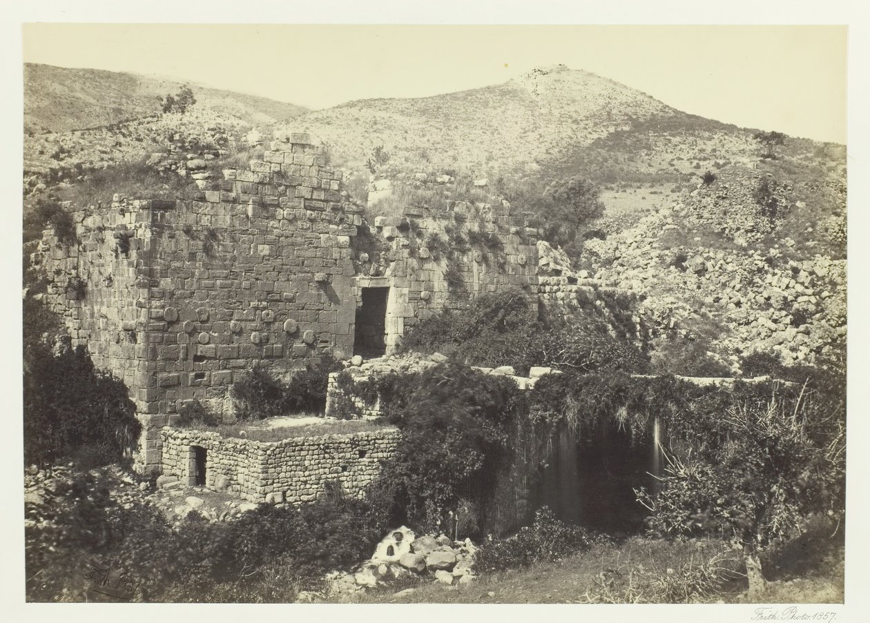 Banias, Den gamle Cæsar, Philippi, av Francis Frith