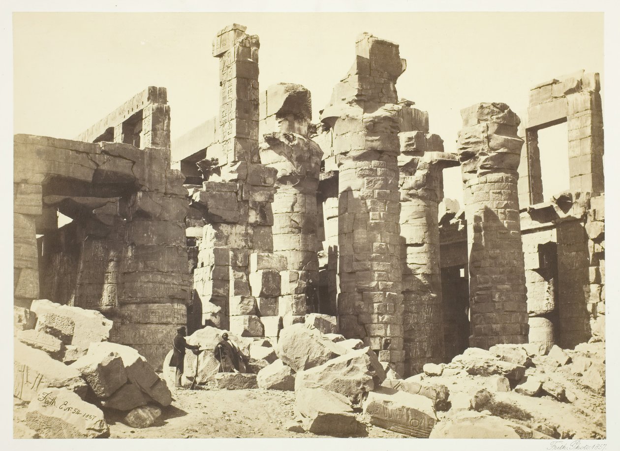 Hall of Columns, 1857. av Francis Frith