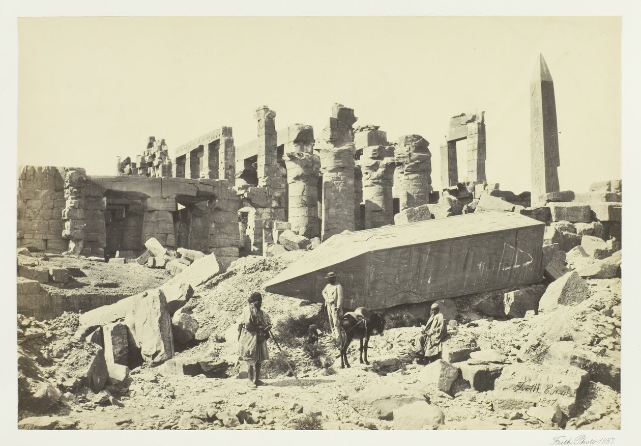 The Broken Obelisk, Karnac, 1857. av Francis Frith